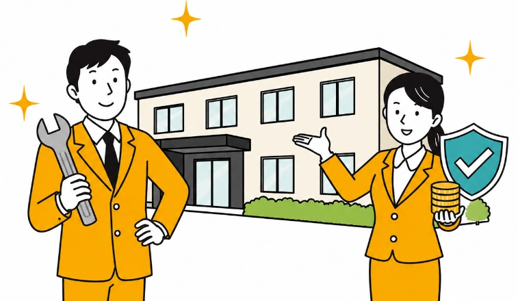 修繕負担を抑えやすいことを示すイラスト
